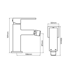 Rubinetto Monocomando EDM Getaria Bidet