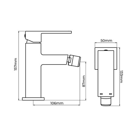 Rubinetto Monocomando EDM Getaria Bidet