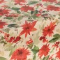 Tovaglia in resina Merry Christmas Fiori 300 x 150 cm