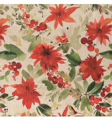 Tovaglia in resina Merry Christmas Fiori 300 x 150 cm