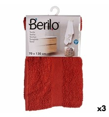 Telo da bagno Color ruggine 70 x 130 cm (3 Unità)