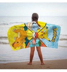 Telo da Mare Pokémon Multicolore 70 x 140 cm