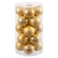 Palle di Natale Oro Dorato Plastica Ø 6 cm (20 Unità)