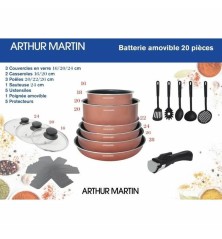 Batteria da Cucina Arthur Martin 20 Pezzi