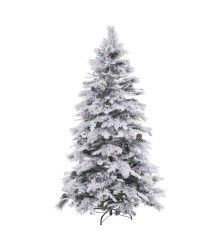 Albero di Natale Bianco Verde PVC 180 cm