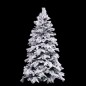 Albero di Natale Bianco Verde PVC 180 cm