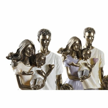 Statua Decorativa 17,5 x 8,5 x 26 cm Dorato Famiglia (2 Unità)