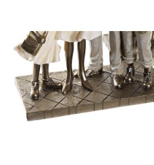 Statua Decorativa 17,5 x 8,5 x 26 cm Dorato Famiglia (2 Unità)