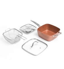 Set di Padelle Multiuso 5 in 1 Copper 4 Pezzi