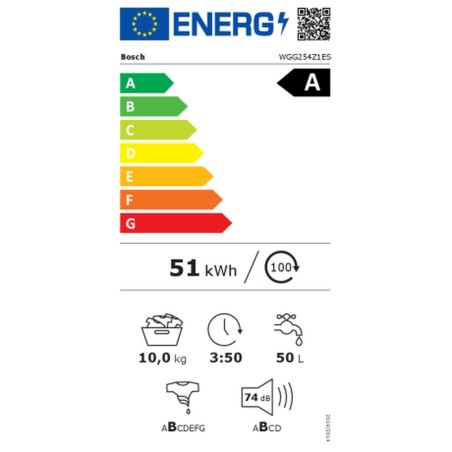 Lavatrice BOSCH WGG254Z1ES Bianco 10 kg