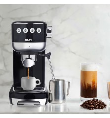 Caffettiera Express a Leva EDM Nero 2 Tazze 1,3 L