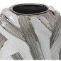 Vaso Alexandra H. Bianco Argentato Ceramica 7 x 13 x 29 cm