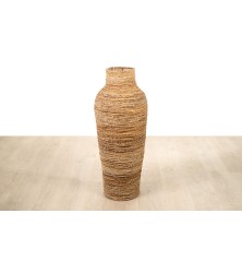 Vaso da pavimento Alexandra H. Fibra naturale 35 x 90 x 35 cm