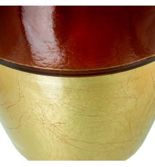 Vaso Alexandra H. Marrone Dorato Cristallo 41 x 39 x 27 cm