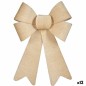 Fiocco Decorazione Natalizia Beige 16 x 24 x 4 cm (12 Unità)