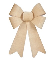 Fiocco Decorazione Natalizia Beige 16 x 24 x 4 cm (12 Unità)