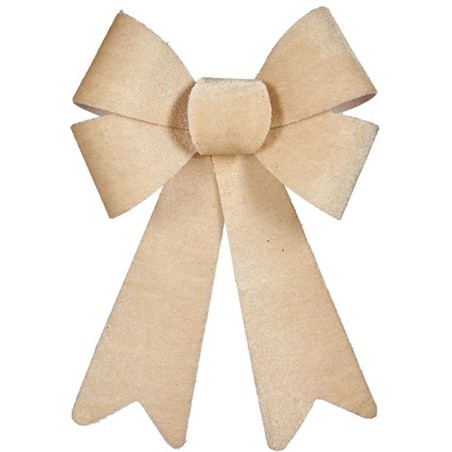 Fiocco Decorazione Natalizia Beige 16 x 24 x 4 cm (12 Unità)