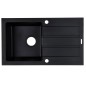 Lavello a Una Vasca Maidsinks 1D volcano 76 x 44 cm Nero