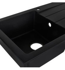 Lavello a Una Vasca Maidsinks 1D volcano 76 x 44 cm Nero