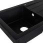 Lavello a Una Vasca Maidsinks 1D volcano 76 x 44 cm Nero