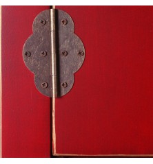 Ingresso ORIENTE Ferro Legno MDF Rosso Dorato 63 x 26 x 80 cm