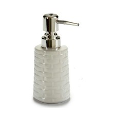 Dispenser di Sapone Ceramica 150 ml Argentato Metallo