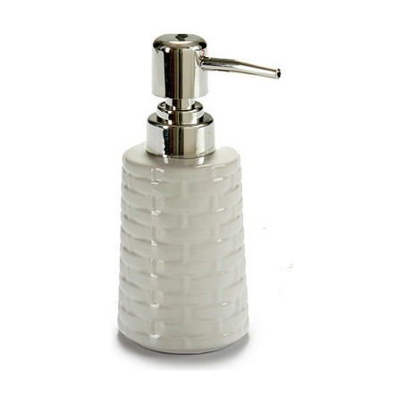 Dispenser di Sapone Ceramica 150 ml Argentato Metallo