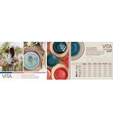 Servizio di Piatti Quid Vita Ceramica 18 Pezzi