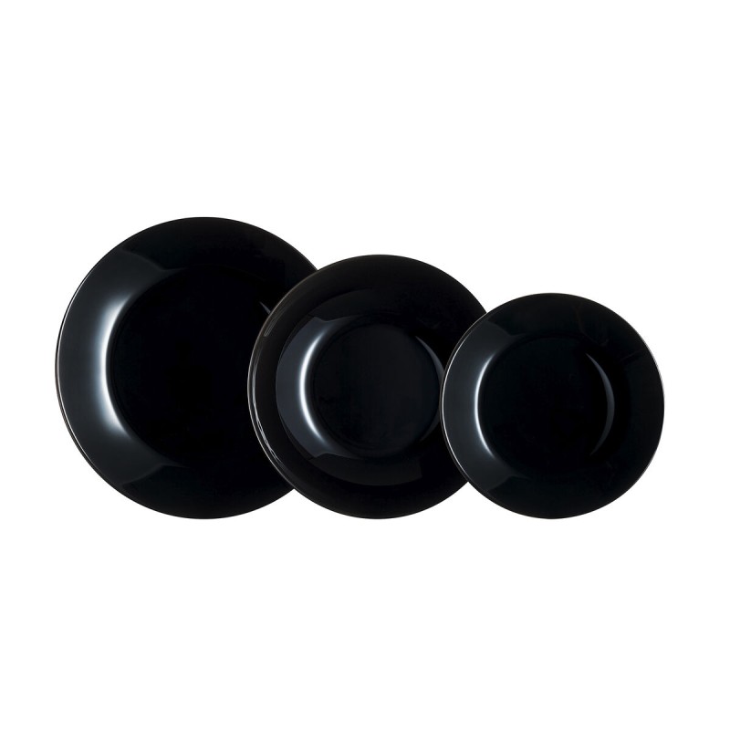 Set di Stoviglie Arcopal Nero 12 Pezzi