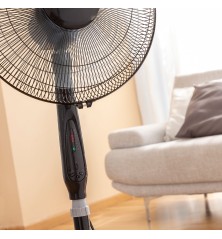 Ventilatore da Terra con Telecomando InnovaGoods Airstreem Nero 45 W