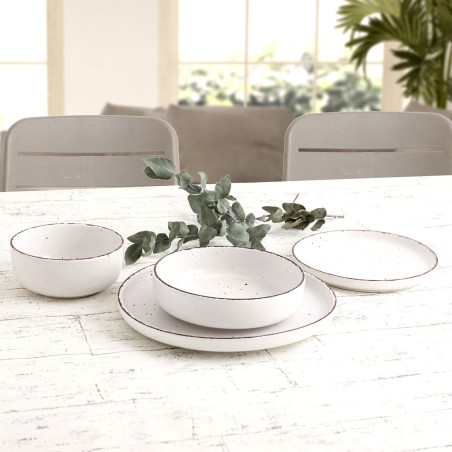 Set di Stoviglie Quid Duna Beige Ceramica 12 Pezzi