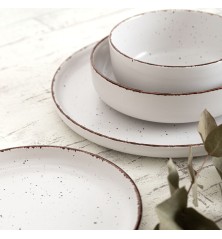 Set di Stoviglie Quid Duna Beige Ceramica 12 Pezzi