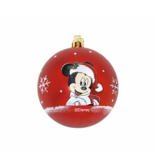 Palla di Natale Mickey Mouse 10 Unità Rosso (Ø 6 cm)