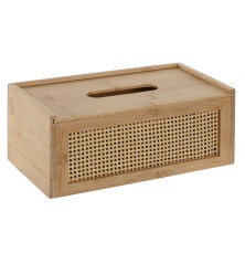 Scatola per foulard Home ESPRIT Bambù Rattan 25 x 13 x 10 cm