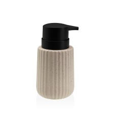 Dispenser di Sapone Versa Beige Ceramica Bambù