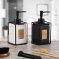 Dispenser di Sapone Versa Nero Ceramica Plastica 6 x 8 x 16 cm