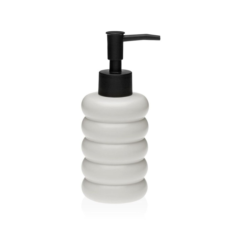 Dispenser di Sapone Versa Bianco Ceramica Bambù