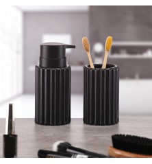 Portaspazzolini da Denti Versa Nero Ceramica