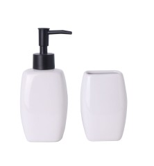 Set da Bagno Versa Bianco Ceramica