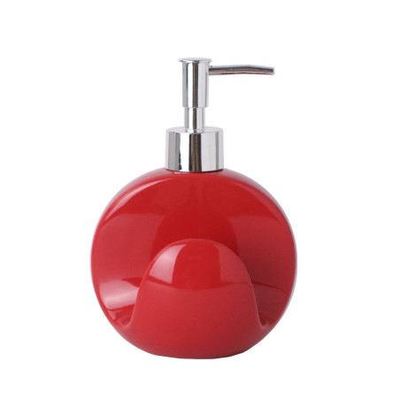 Dispenser di Sapone Versa Rosso Ceramica Plastica