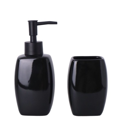 Set da Bagno Versa Nero Ceramica