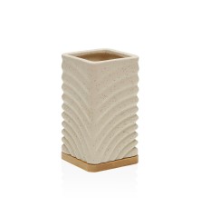 Portaspazzolini da Denti Versa Beige Ceramica