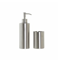 Set da Bagno Acciaio 6 x 6 x 21 cm (2 Unità)