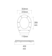 Tavoletta da Water EDM Bianco PVC