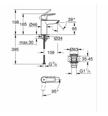 Rubinetto Monocomando Grohe S Nero opaco