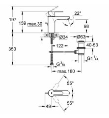 Rubinetto Grohe Metallo GET