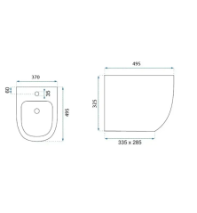 SET WC + BIDET CARLOS BIANCO ORO