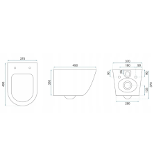 SET WC + BIDET CARLOS BIANCO ORO