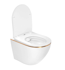 SET WC + BIDET CARLOS BIANCO ORO