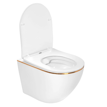 SET WC + BIDET CARLOS BIANCO ORO